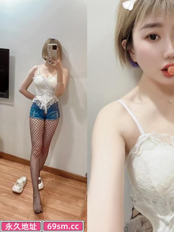 反差的短发妹子